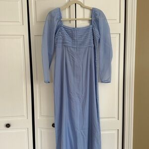 Abercrombie & Fitch Light Blue Long Sleeve Dress